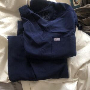 Figs Navy Scrub Set